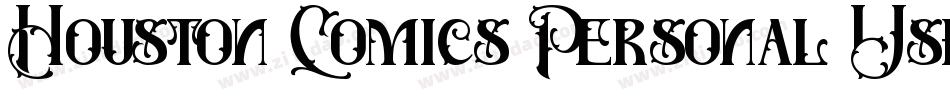 Houston Comics Personal Use字体转换